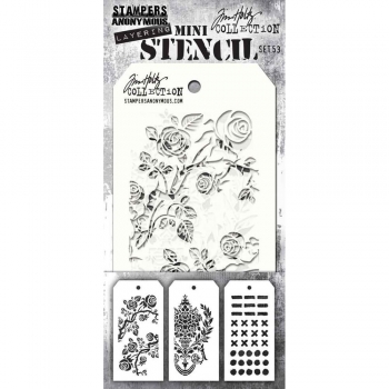Tim Holtz Mini Layering Stencil Collection - Set 53
